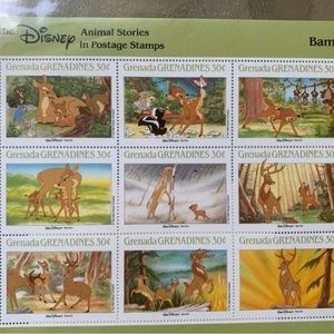 DISNEY Bambi Collectible Stamps